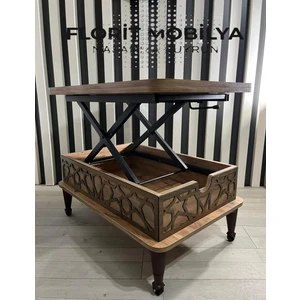 Florit Mobilya Smart Kademeli Akıllı Sehpa Sihirli Tekerlekli