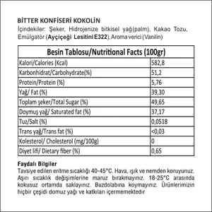 Bitter Konfiseri Çikolata Kokolin 1 KG
