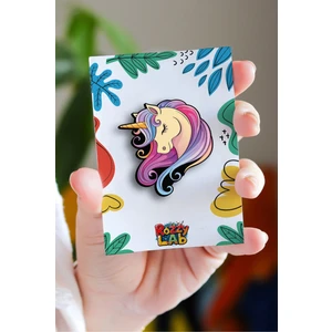 Rozzy Lab Unicorn Horse - Pin - Rozet - Broş - Yaka Çanta Aksesuar