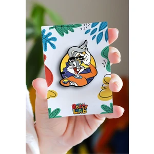 Rozzy Lab Bugs Bunny - Pin - Rozet - Broş - Yaka Çanta Aksesuar