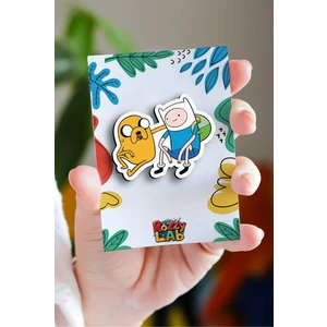 Rozzy Lab Adventure Time No2 - Pin - Rozet - Broş - Yaka Çanta Aksesuar