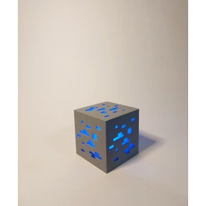 Minecraft Elmas Madeni Dekoratif Masa Üstü Lamba