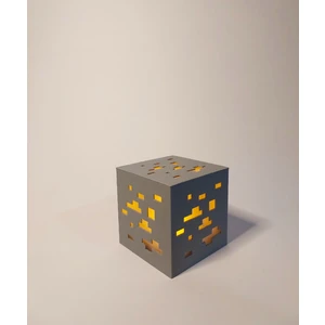 Minecraft Elmas Madeni Dekoratif Masa Üstü Lamba