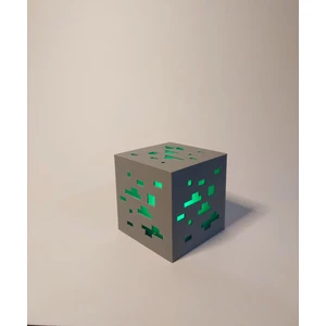 Minecraft Elmas Madeni Dekoratif Masa Üstü Lamba