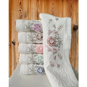 Elegance Serisi Bambu Krem El Işi 6 Adet 50 x 90  cm