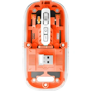 Bluetooth Destekli Kablosuz Şarjlı Şeffaf Mouse Sessiz ve Şık Tasarım