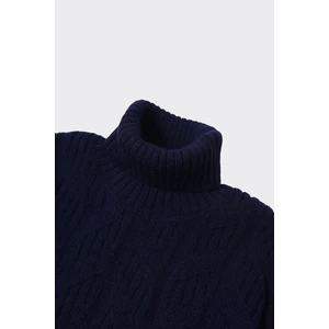 Klasik Stil Tam Balıkçı Yaka Erkek KAZAK-KAW6902W