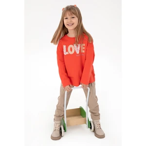 U.S. Polo Assn. Kız Çocuk Kum Pantolon (Kanvas-Chino) 50301376-Vr085