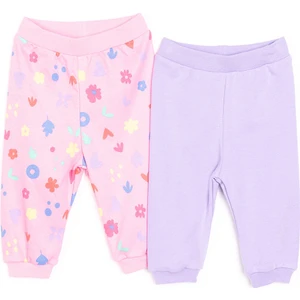 Basic Kız Çiçek Desenli 2li Patiksiz Alt Kız Bebek