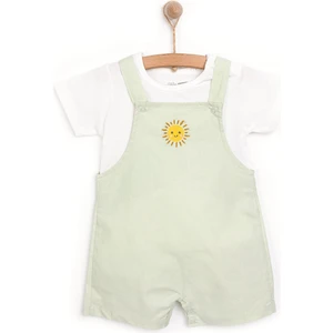 Kız Şort Salopet-Tshirt Kız Bebek