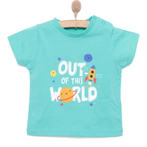 Hellobaby Basic Erkek Uzay Baskılı T-Shirt Erkek Bebek