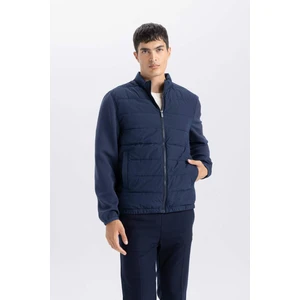 Su İtici Rüzgar Geçirmez Slim Fit Dar Kesim Astarlı Fermuarlı Cepli Mont D7532AX25SP