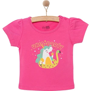 Hellobaby Basic Kız Unicorn Parti Baskılı T-Shirt Kız Bebek