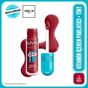 NYX Professional Makeup Lip I.V. Vitamin İçeren Parlatıcı + Tint - 10 Berry Thirsty