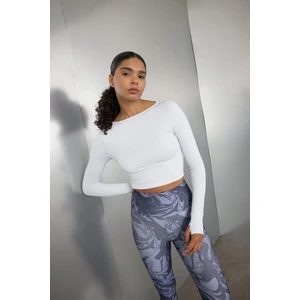 DeFactoFit Crop Bisiklet Yaka Sporcu Uzun Kollu Tişört C9407AX24AU
