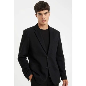 Slim Fit Dar Kesim Astarlı Düğmeli Blazer Ceket N0503AZ24AU
