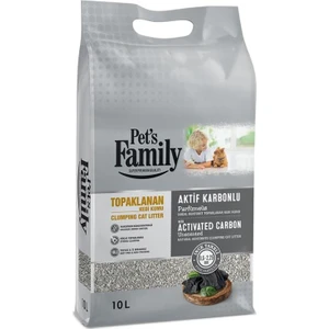 Pet's Family Kedi Kumu Ince Bentonit 10 Lt [aktif Karbonlu]