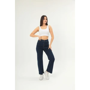 Fitilli Görünümlü Askılı Kalın Esnek Örme Basıc Crop