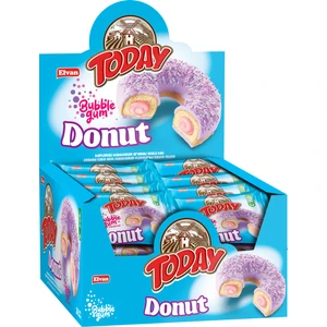 Today Donut Bubblegum (Sakız Aromalı) Kek 35 Gr. 24 Adet (1 Kutu)