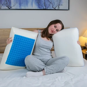 Soğutucu Yüzey Visco Yastık Jelli Risus Ergonomik Yastık 60X40X15 cm