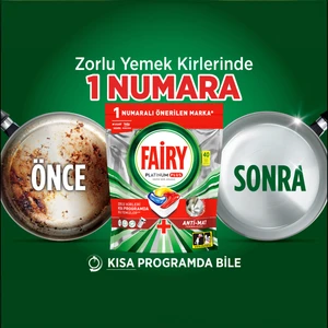 Platinum Plus Bulaşık Makinesi Deterjanı Kapsülü / Tableti; 40 Yıkama Limon Kokulu