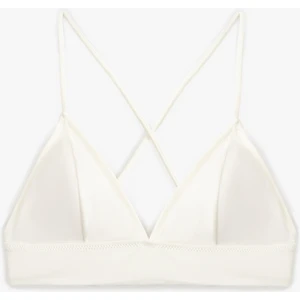 Bağlama Detaylı Arkası Çapraz Askılı Bralet Bikini Üstü