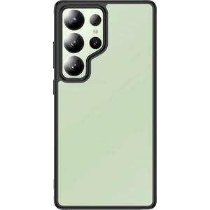 Case 4u Galaxy S25 Ultra Kılıf Kamera Korumalı Şeffaf Arka Yüzey New Roll Kapak Siyah