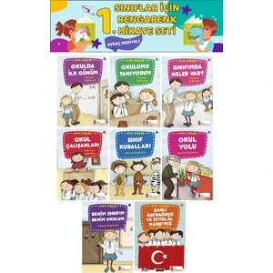 1. Sınıf Okuma Alışkanlığı Kazandıran Eğlenceli 8 Li Hikaye Seti  (16 Sayfa)