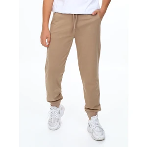 Unisex Kız Erkek Çocuk Bej Basic Eşofman Altı