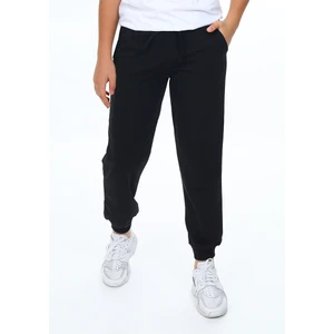 Unisex Kız Erkek Çocuk Siyah Basic Eşofman Altı