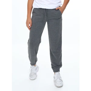 Unisex Kız Erkek Çocuk Antrasit Basic Eşofman Altı