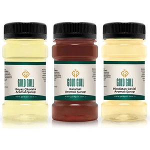 Gold Gull Beyaz Çikolata, Karamel & Hindistan Cevizi Aromalı Kahve & Meyve Şurupları 3 x 80 ml