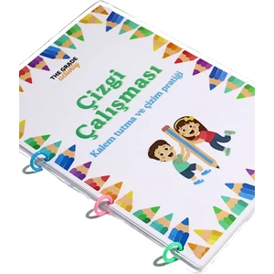 The Grade Activity The Grade 2-6 Yaş Yaz-Sil Çizgi Çalışması Eğlenceli ve Eğitici Set. Aktivite seti.(13 Sayfa-A4 Boyutunda)