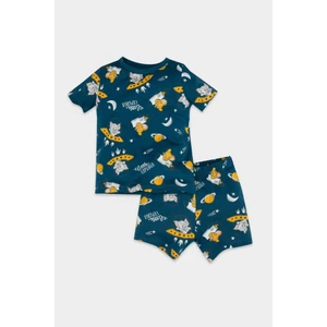 Erkek Bebek Tom & Jerry Kısa Kollu Şortlu Penye Pijama Takımı D8322A5NS