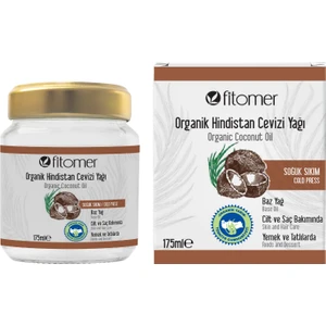 Organik Hindistan Cevizi Yağı 175 ml Soğuk Sıkım