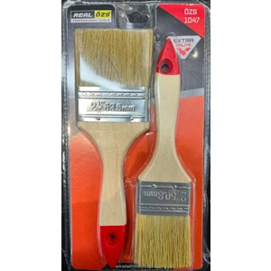 Doğal Kıl 2 Li Duvar Profosyonel Ergonomik Inşaat Kestirme Boya Fırça Seti