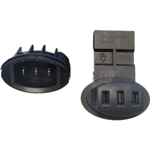 Karaca Hatır Hüps Sütlü Türk Kahve Makinesi Konnektörü Erkek ve Dişi Set (Uyumlu Yedek Parça)