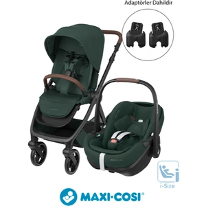 Oxford-Pebble 360 Pro Çift Yönlü Seyahat Sistem Bebek Arabası Twillic Green