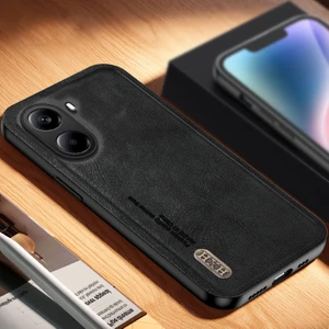 Poco X7 Pro Retro Pu Araba Manyetik Emme Cep Telefonu Kılıfı (Yurt Dışından)