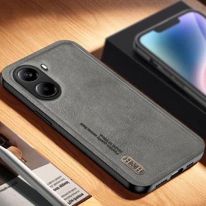 Poco X7 Pro Retro Pu Araba Manyetik Emme Cep Telefonu Kılıfı (Yurt Dışından)