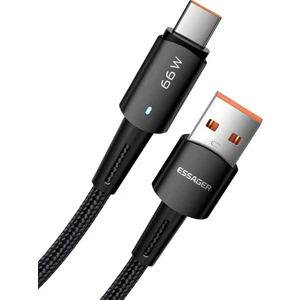 3 Metre 66W 6A USB To Type-C Süper Hızlı Data Şarj Kablosu Ultra Dayanıklı Şarj ve Data Kablosu