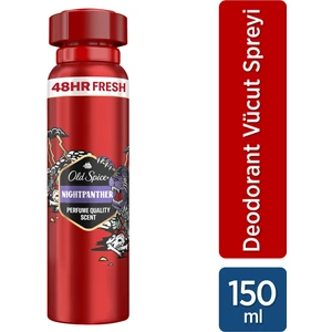 Old Spice Night Panther Erkek Sprey Vücut Deodorantı 150 ml