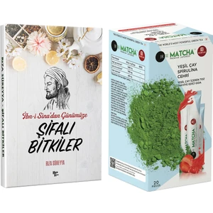 Bilge İlaç Premium Japanese Çilek Aromalı Matcha Çayı 1 Kutu ve İbn-İ Sina'dan Şifalı Bitkiler Kitabı