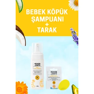 Heaven On Earth Bebek Konak Seti %100 Doğal Bebek Köpük Şampuanı ve Bpa Içermeyen Silikon Konak Tarağı