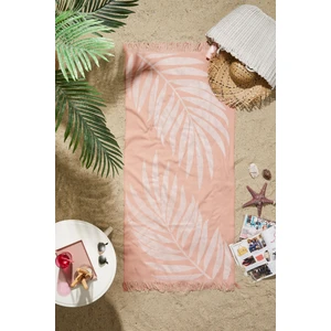Summer Leaf & Stripe 2'li Peştamal Plaj Havlusu 70X150 cm