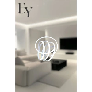 Modern Beyaz Imza Model Tek Renk (Beyaz&Sarı&Günışığı) Lüks LED Avize