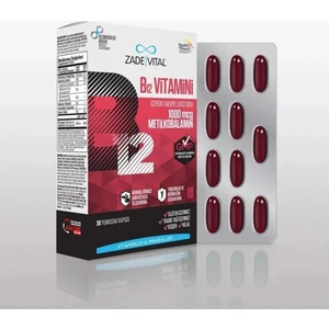 Zade Vital B12 Vitamini 30 Yumuşak Kapsül - Blister