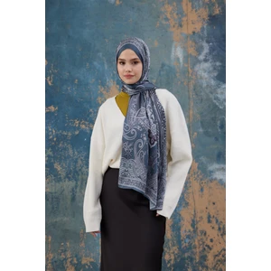 Gri Hint Vual Şal -  5008-09