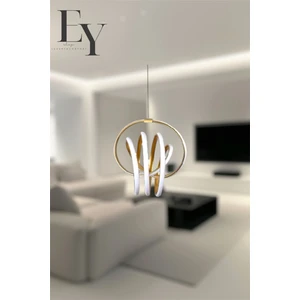 Modern Gold Imza Model Tek Renk (Beyaz&Sarı&Günışığı) LED Avize