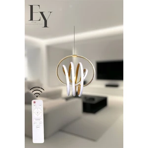 Modern Gold Imza Model 3 Renk Kumandalı-Dimmerlı (Beyaz&Sarı&Günışığı) LED Avize